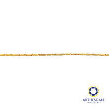 Load image into Gallery viewer, Arthesdam Jewellery 916 Gold Faceted Plain Tube Necklace Chain
