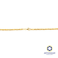 Load image into Gallery viewer, Arthesdam Jewellery 916 Gold Faceted Plain Tube Necklace Chain
