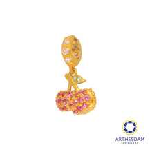 Load image into Gallery viewer, Arthesdam Jewellery 916 Gold Cherry Charm
