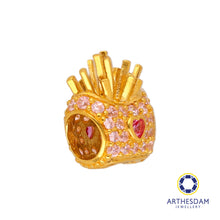 Load image into Gallery viewer, Arthesdam Jewellery 916 Gold Fries Charm
