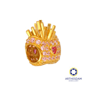 Arthesdam Jewellery 916 Gold Fries Charm