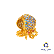 Load image into Gallery viewer, Arthesdam Jewellery 916 Gold Octopus Charm
