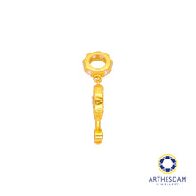 Load image into Gallery viewer, Arthesdam Jewellery 916 Gold Pink Key Heart Charm
