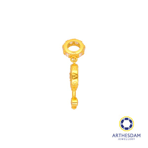 Arthesdam Jewellery 916 Gold Pink Key Heart Charm