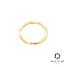 Load image into Gallery viewer, Arthesdam Jewellery 916 Gold Twisted Thin Ring
