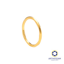 Load image into Gallery viewer, Arthesdam Jewellery 916 Gold Twisted Thin Ring
