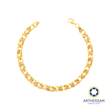 Load image into Gallery viewer, Arthesdam Jewellery 916 Gold Double Cowboy Bracelet
