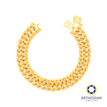 Load image into Gallery viewer, Arthesdam Jewellery 916 Gold Sandy Faceted Coco Bracelet
