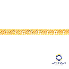 Load image into Gallery viewer, Arthesdam Jewellery 916 Gold Sandy Faceted Coco Bracelet
