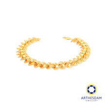 Load image into Gallery viewer, Arthesdam Jewellery 916 Gold Coco Net Faceted Bracelet
