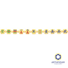 Load image into Gallery viewer, Arthesdam Jewellery 916 Gold Mahjong Bracelet
