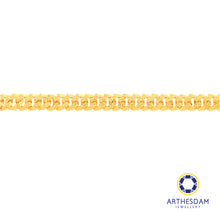 Load image into Gallery viewer, Arthesdam Jewellery 916 Gold Hollow Square Cowboy Bracelet
