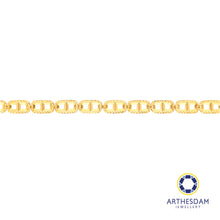 Load image into Gallery viewer, Arthesdam Jewellery 916 Gold Faceted Button Bracelet
