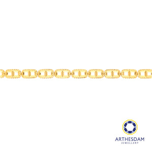 Arthesdam Jewellery 916 Gold Faceted Button Bracelet