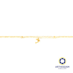 Arthesdam Jewellery 916 Gold Double Layer Dolphin Bracelet