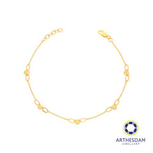 Load image into Gallery viewer, Arthesdam Jewellery 916 Gold Triple Small Links with Ball Bracelet
