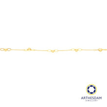 Load image into Gallery viewer, Arthesdam Jewellery 916 Gold Triple Small Links with Ball Bracelet
