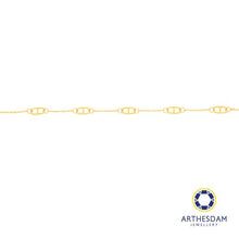 Load image into Gallery viewer, Arthesdam Jewellery 916 Gold Marina Link with Twist Bracelet
