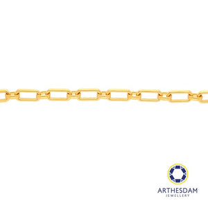 Arthesdam Jewellery 916 Gold Thick Paperclip Links Bracelet