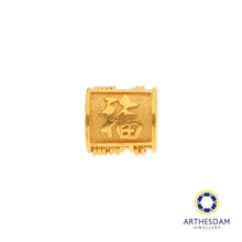 Load image into Gallery viewer, Arthesdam Jewellery 916 Gold Barrel Abacus 福 Charm/Pendant
