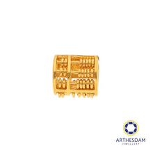 Load image into Gallery viewer, Arthesdam Jewellery 916 Gold Barrel Abacus 福 Charm/Pendant
