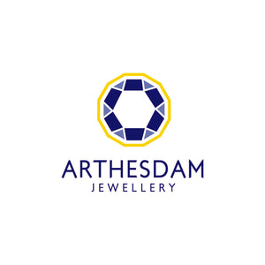 Arthesdam Jewellery 9K White Gold Dangling Star Brooch