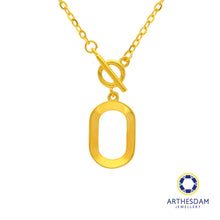 Load image into Gallery viewer, Arthesdam Jewellery 916 Gold Geometric Pattern Necklace
